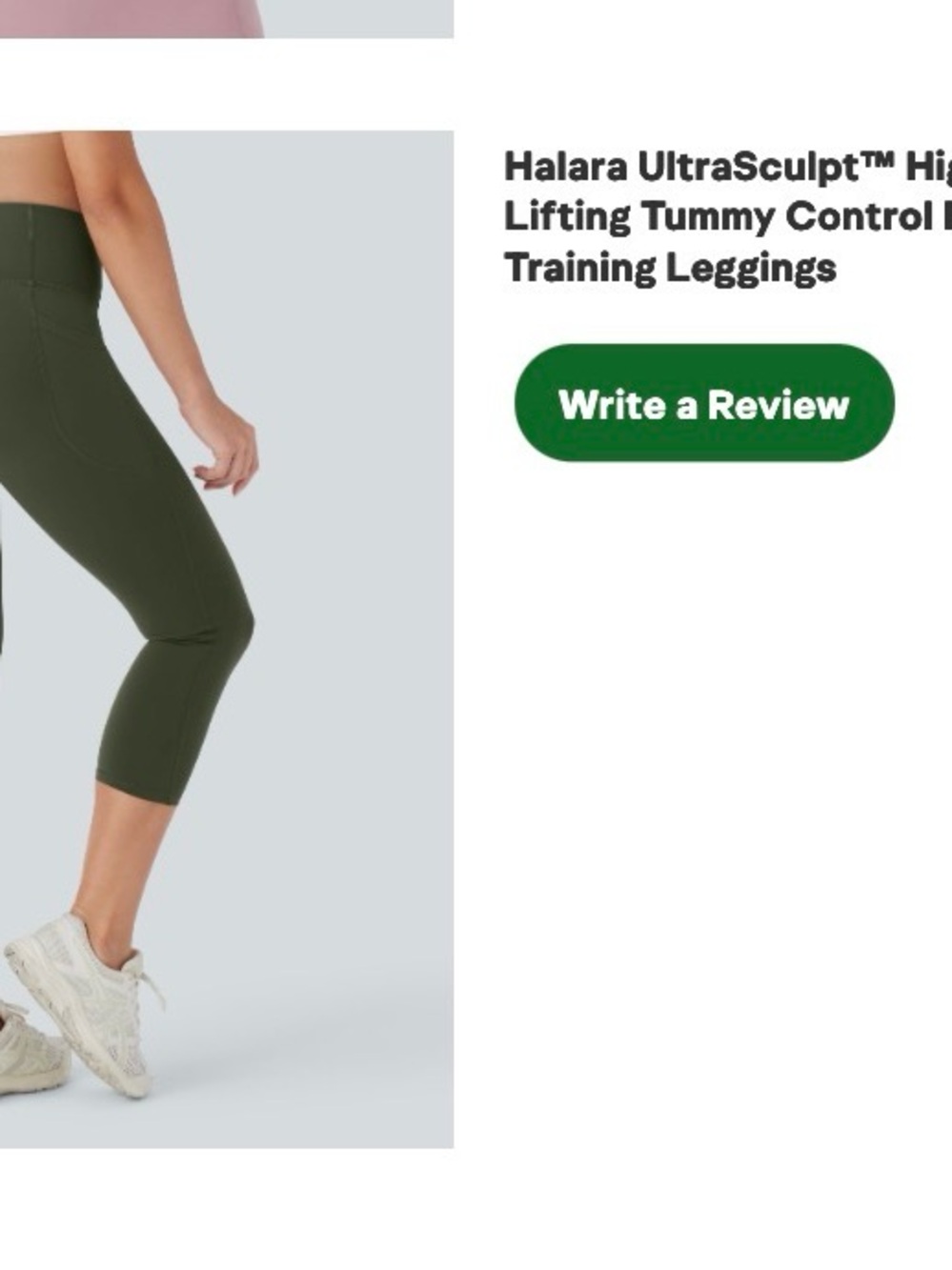 HALARA UltraSculpt High-Waist Leggings in Green - Picture 3 of 3